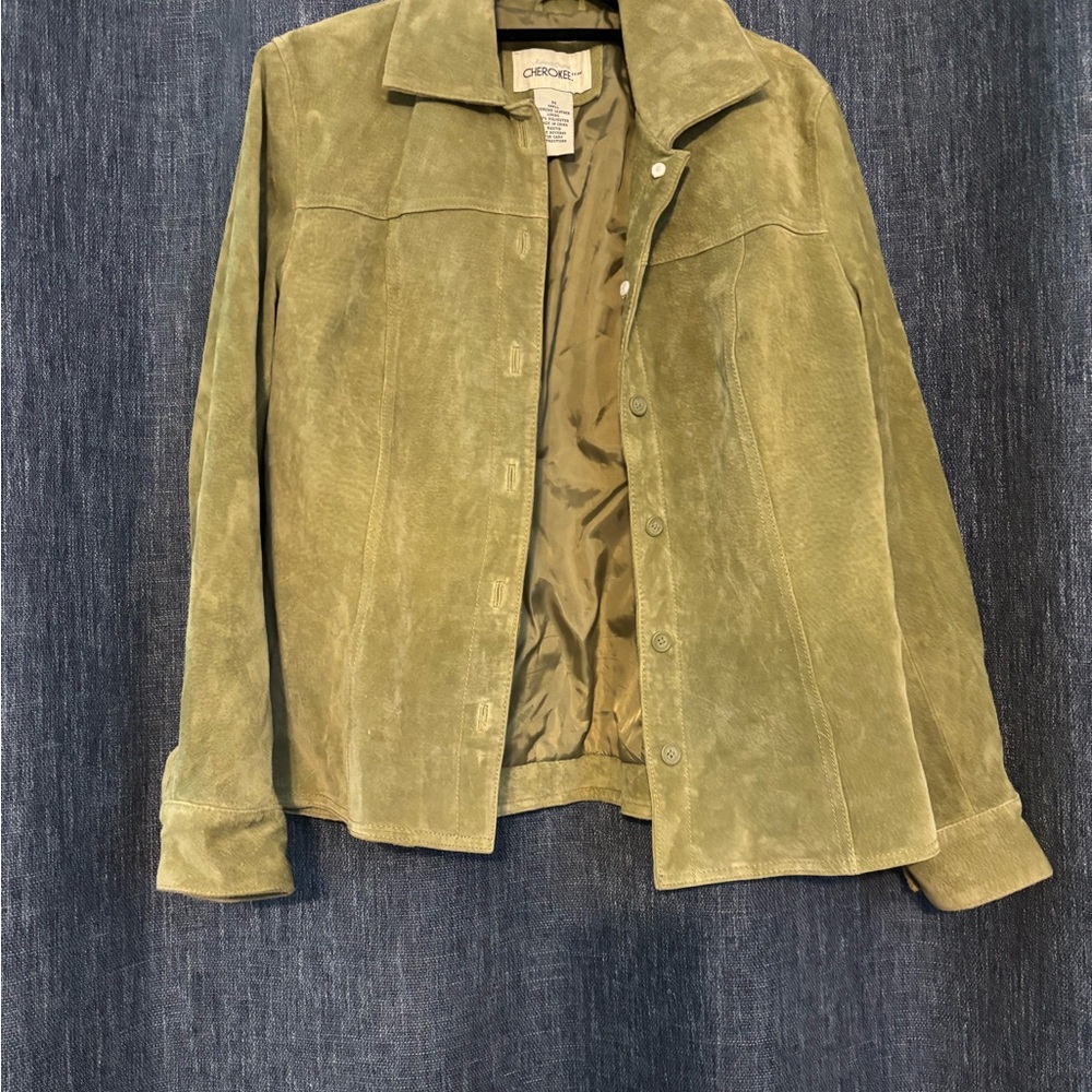 Cherokee Olive Leather Jacket